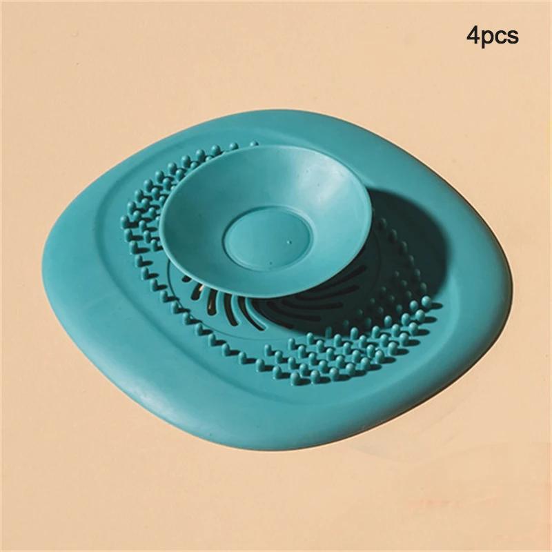 Household Sink Filter Anti-clogging Silicone Floor Drain Plug Home Kitchen Bathroom Deodorant Plug Accessories Bathroom