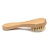 1pc Natural Bristle Face Brush – Exfoliating Skin Care Tool with Wooden Handle for Facial and Dry Body Massage