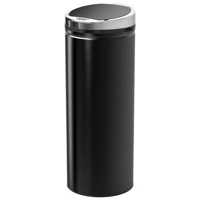 Trash Can with Motion Sensor, Stainless Steel, 30.5 Cm X 30.5 Cm X 81.5 Cm, Black