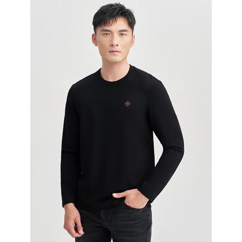 Herren Langarm Rundhals Freizeit T-Shirt