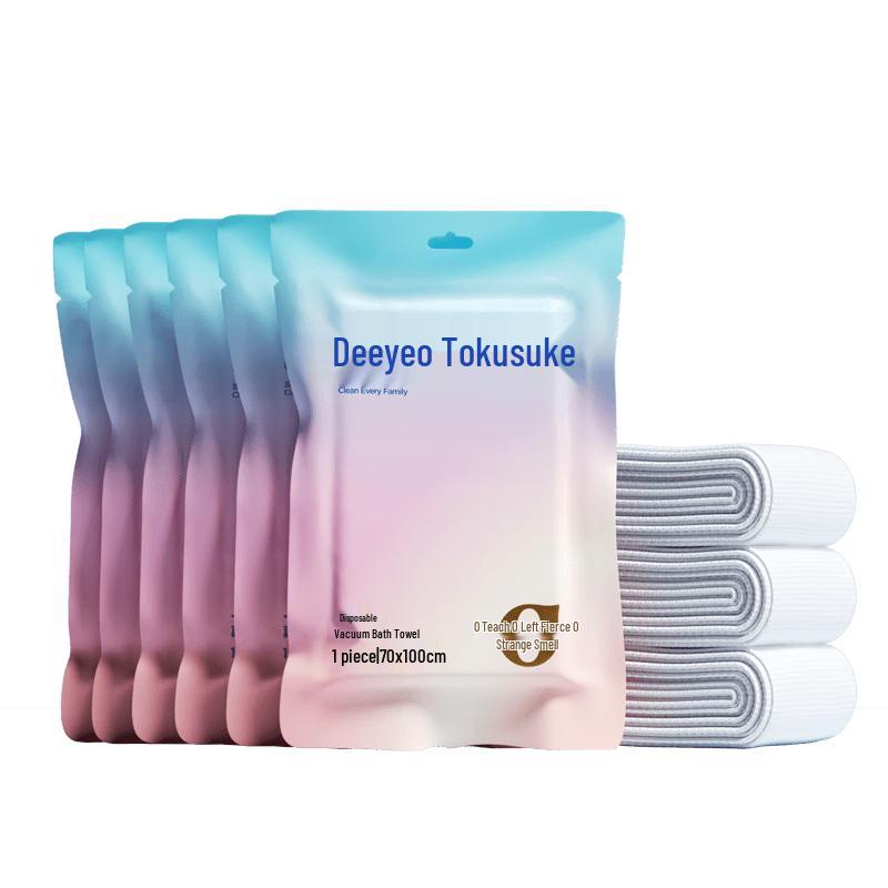DeYou Vacuum Compressed Bath Towels (6-Pack)