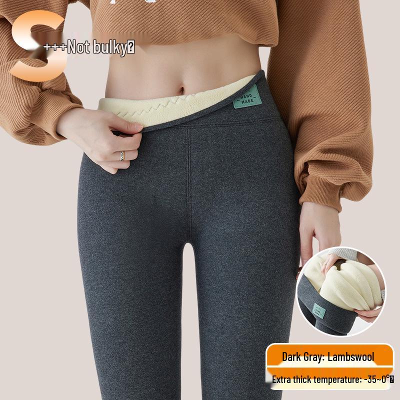 Women's Lambswool Leggings 2025: Plus Velvet Thick, Warm Cotton Pants for Plus-Size & Chubby Girls - Autumn/Winter.