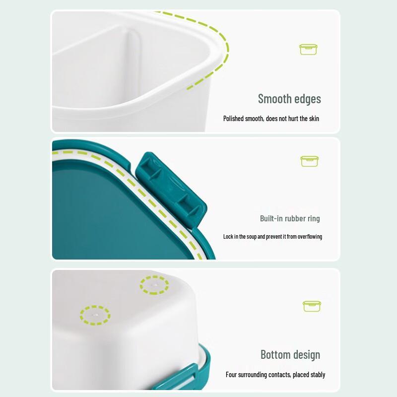 Chahua Microwavable Divided Bento Lunch Box