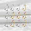 2 PCS Elegant Nose Ring Stainless Steel Daith Piercing Jewelry Cartilage Helix Earrings  Daily