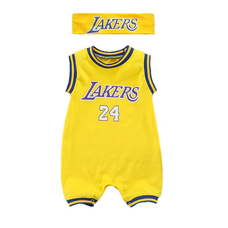 Summer Sleeveless Baby Basketball Romper - Newborn Boy Crawling Onesie