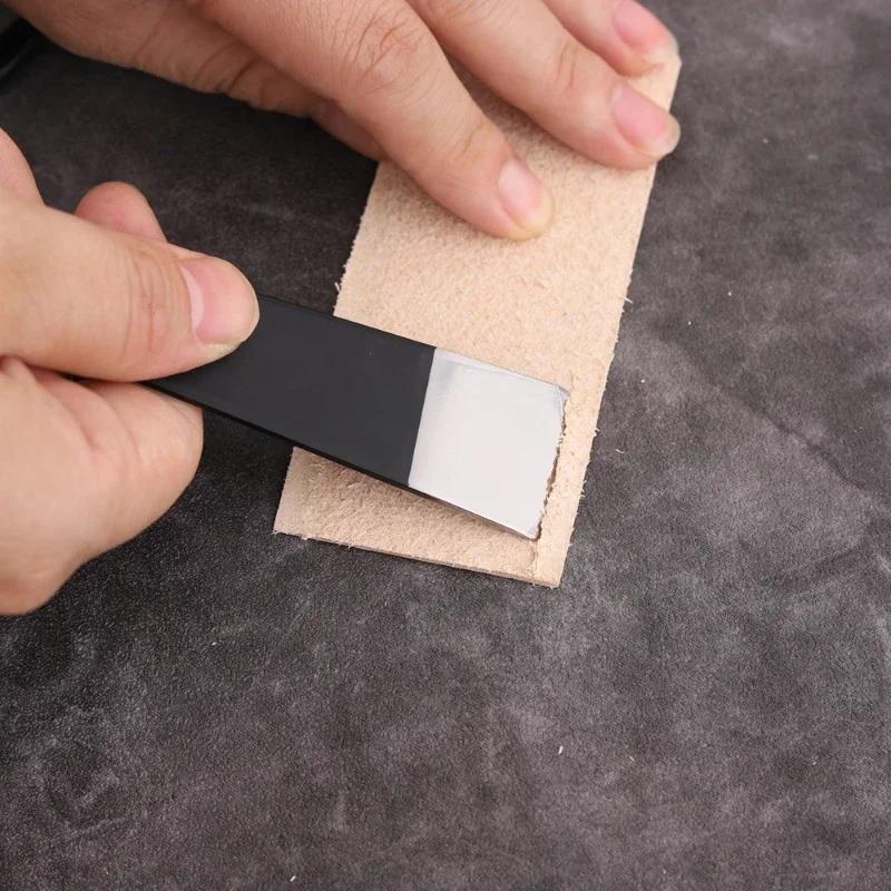 3pcs Leather Thinning Knife Hand DIY Leather Edge Thinning Shaving Diagonal Shaving Shovel Leather Craft Tools