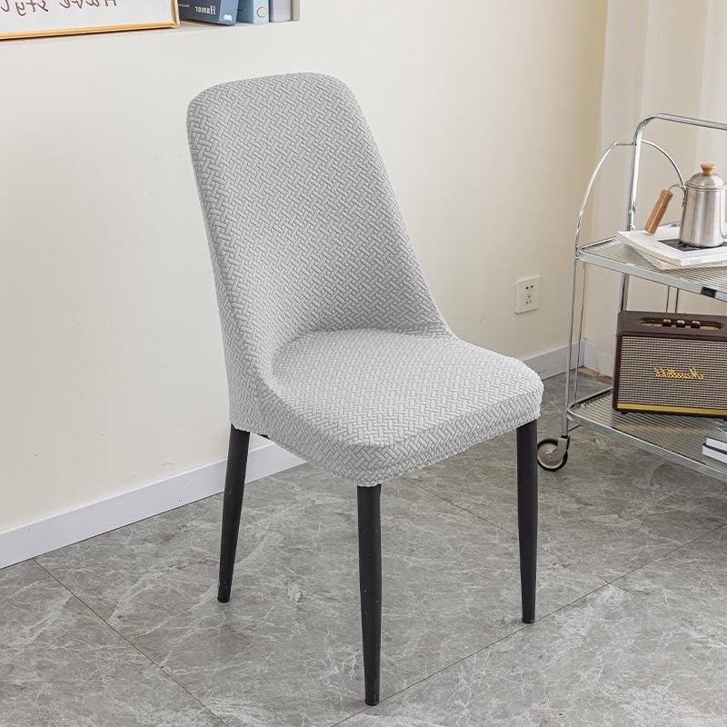 Thickened Jacquard Polar Fleece Chair Cover: Elastic, Anti-fouling, for Home, Hotel, or Restaurant Chairs and Stools