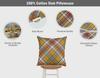 Vargottam Luxury, Printed Mustard Yellow Cushion  Covers,  Decorative Pillow  Covers,  Square  Throw Pillowcase