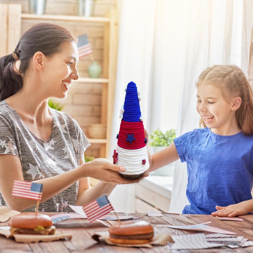 Table Decorations Patriotic  Tiered Tray Decorations, Independence Day Home Decor, Red  And Blue Party Table Decorations