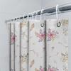 Beautiful Floral Shower Curtain With Arrow Pattern Perfect For Bathroom Decor!