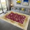 Modern Living Room Carpet Lounge Sofa Area Rug Luxury Home Decoration Abstract Golden Carpets Floor Mat Hotel Hall Bedroom Rugs