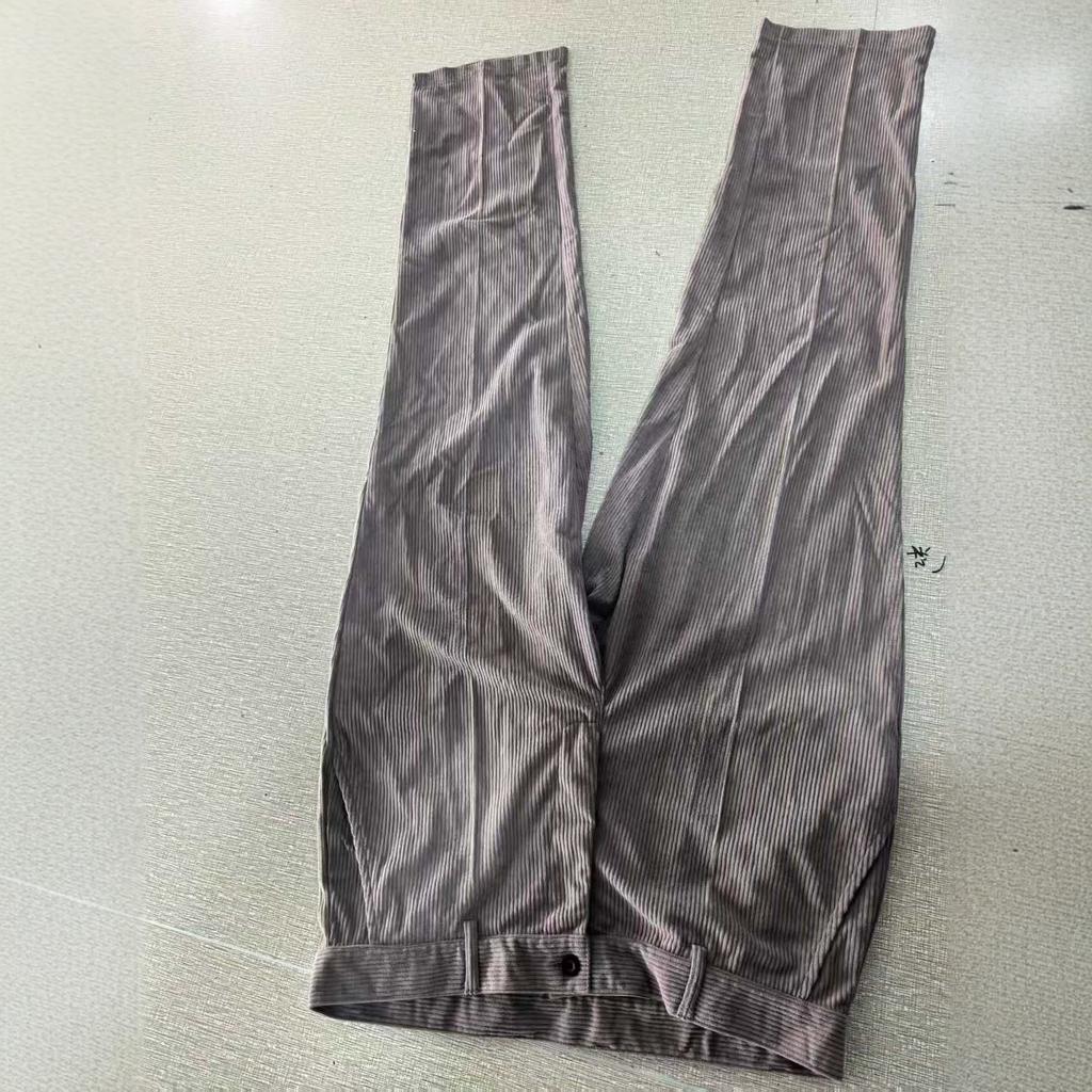Herren Freizeit Locker Cord Gerader Business Pendler Lange Stoffhose