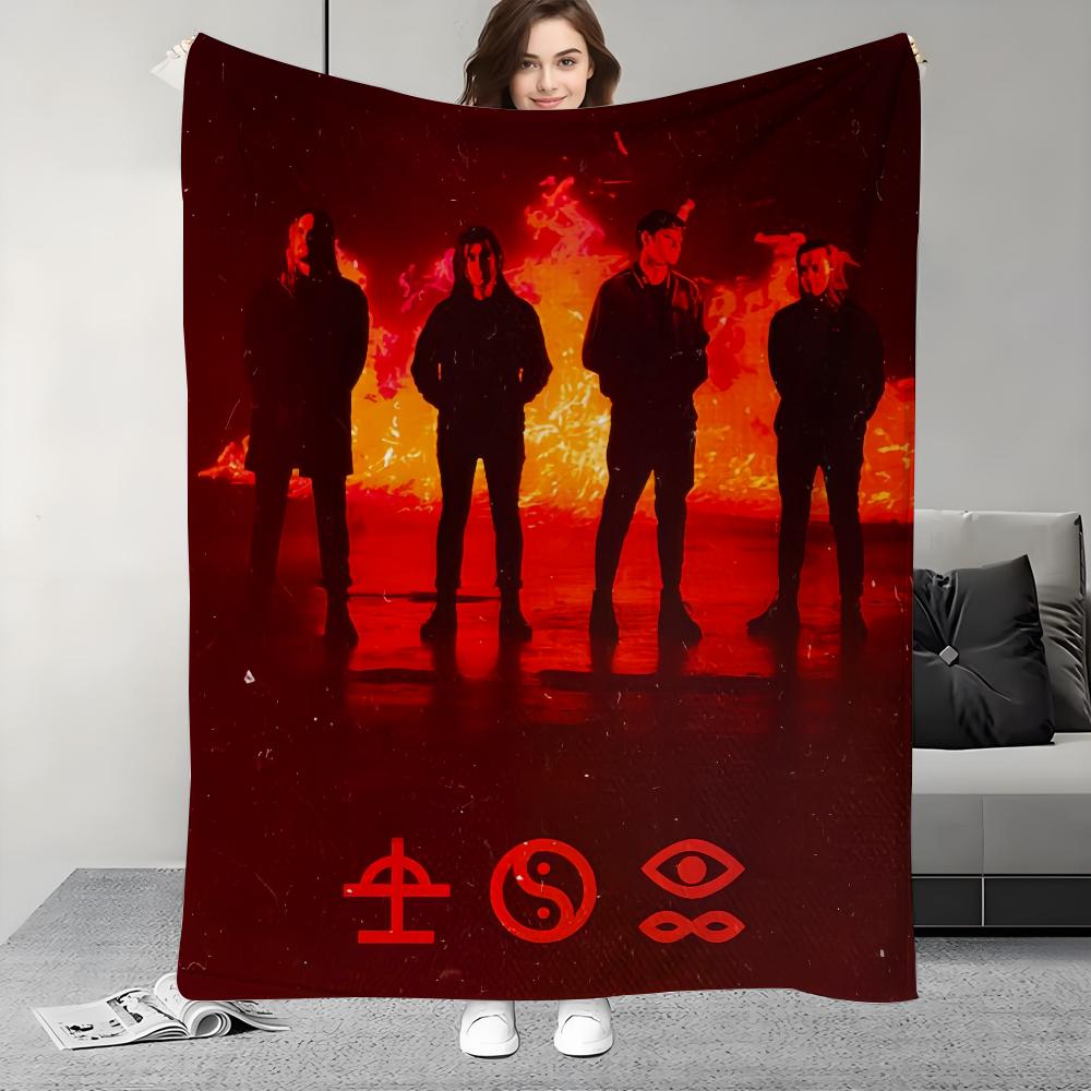 

Rock Band B-Bad O-Omens Blanket Design Lightweight For Dorms, Naps, Living Room, Office,Sofa,All-Season 30x40in