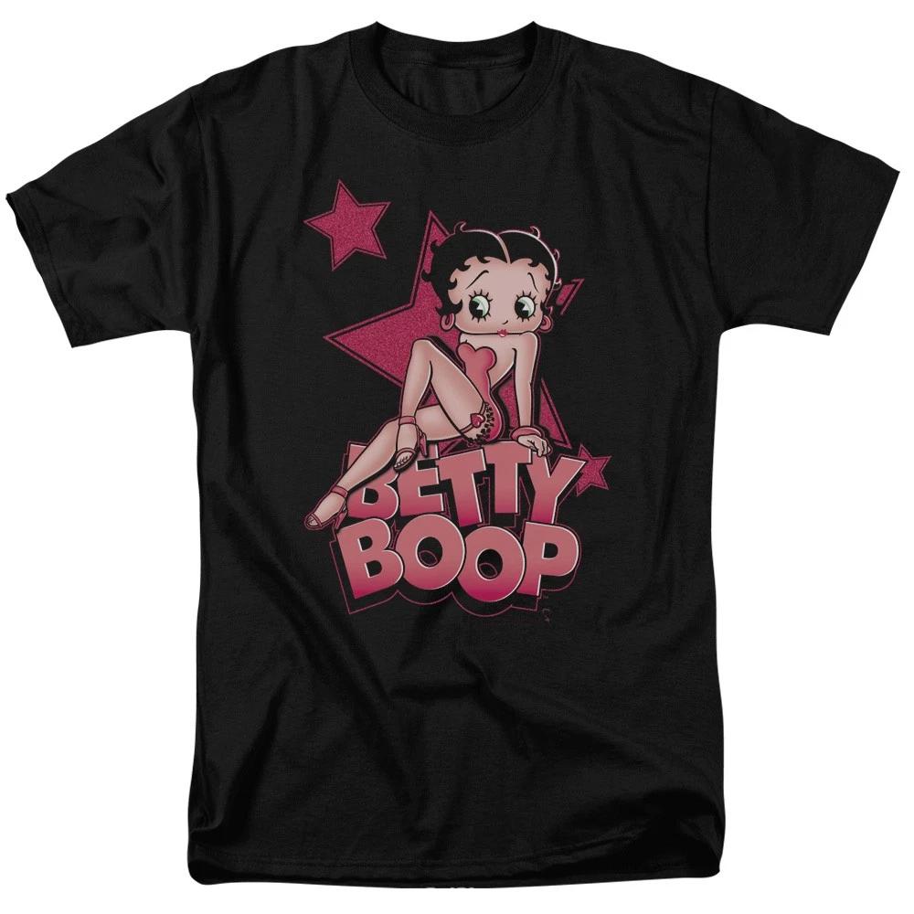 Betty Boop - Sexy Star - Unisex Short Sleeve Children s T-shirt - Black 100