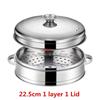 Stainless Steel Steamer fish steamed stuffed bun Rack Kitchen Tools Multilayered Insert With Holder instant pot steamer basket