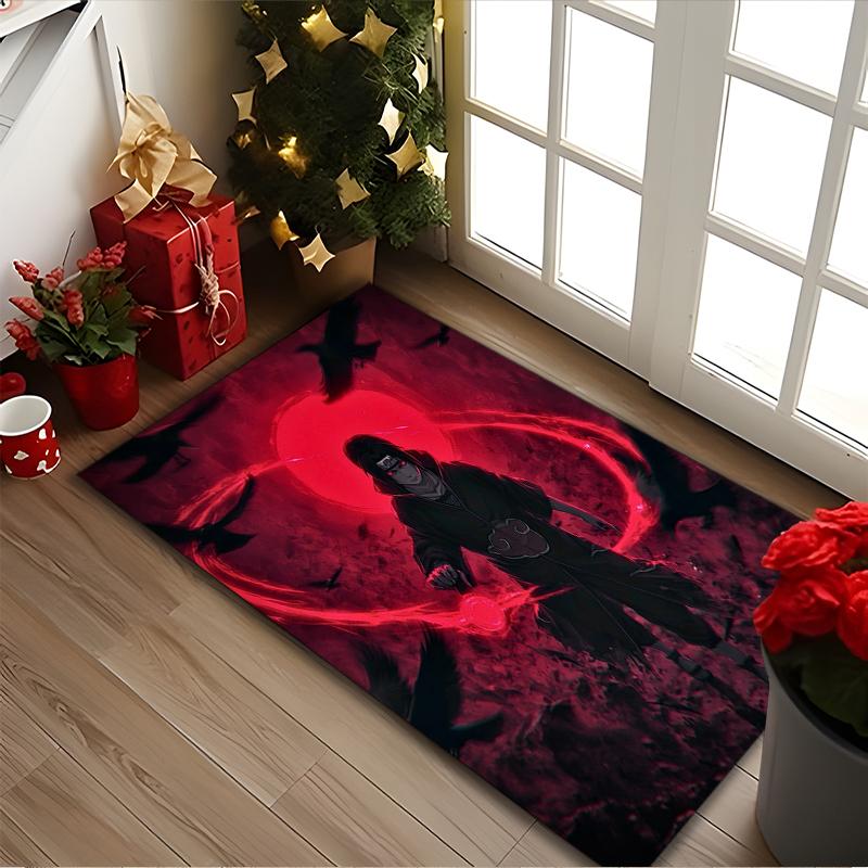 1pc Office Printed Area Carpet, naruto Rug, Home Sofa Chair Mat For Christmas and Halloween Décor