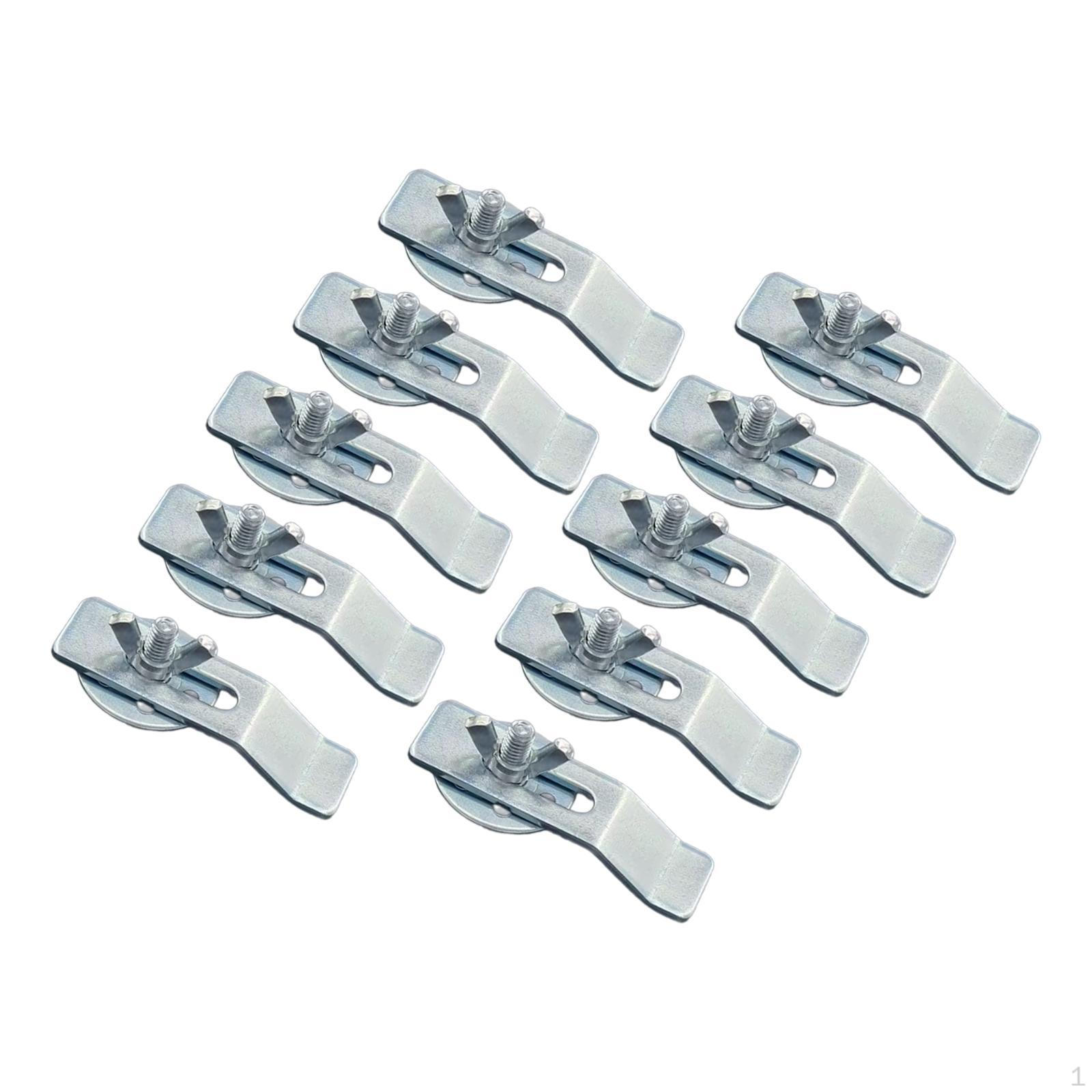 10x Undermount Sink Clips Ceramic Washbasin Undermounting Wash Basin Support Fasteners