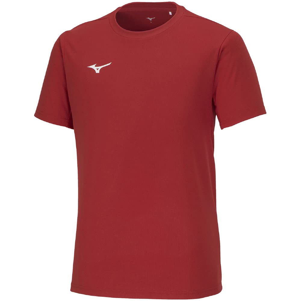 

Mizuno Training Wear Short Sleeve Chinese Size L T-Shirt, Moisture-Wicking, Quick-Drying, 32MAA156, Red,