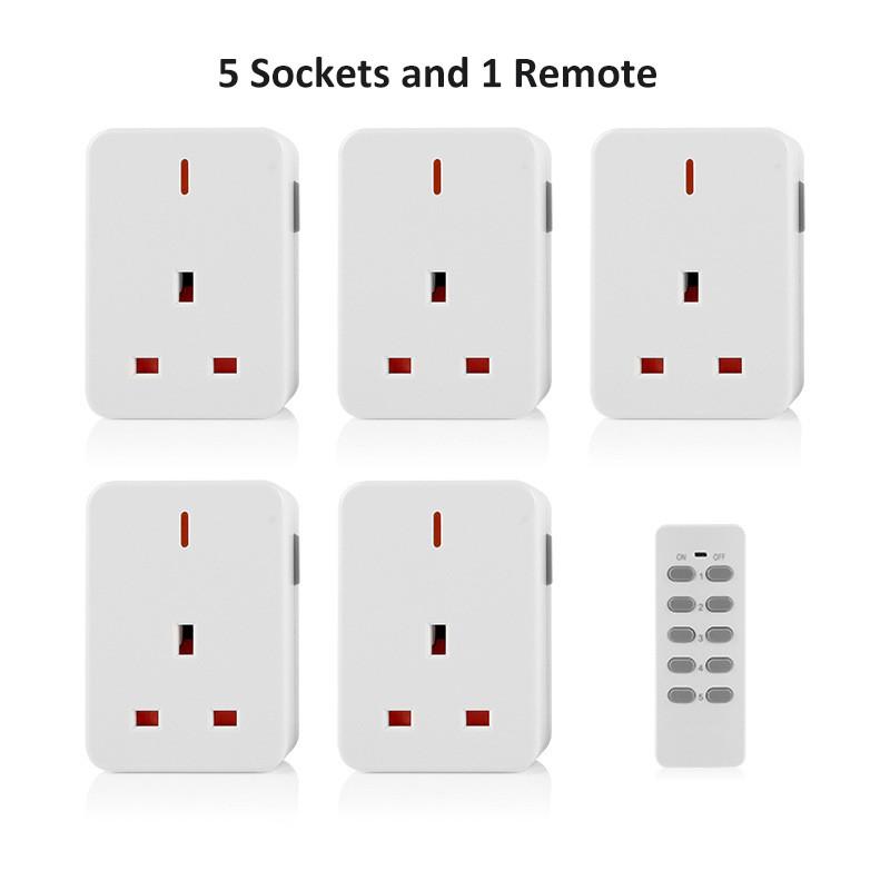 30m/100ft Langstrecken-Fernbedienungs-Steckdose 13A/3000W Schwerlast-Funklichtschalter