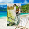 Ultra-Soft Beach Towel with Pettson and Findus Theme,Ideal for Pool - Camping, Diving - Perfect Travel Essential, Vibrant Beach Towel.