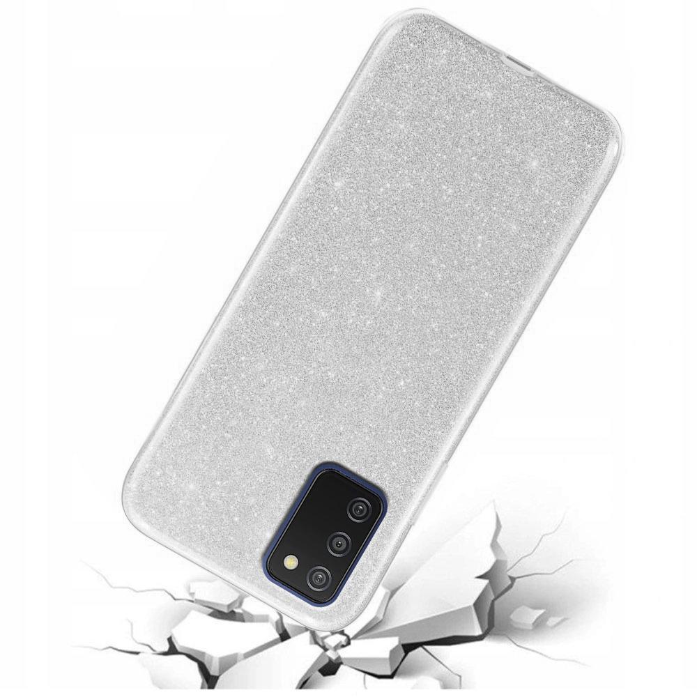 Glitter Case for Samsung Galaxy A03s, Silver