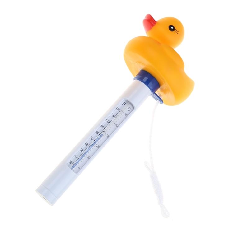 Cute Duck Floating Pool Dispenser Thermometer Kit Outdoor Pools Cleaning