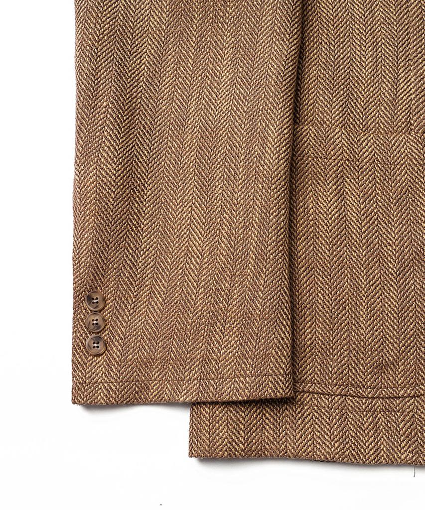Edwardmax Herringbone Linen Cotton Sports Summer Jacket