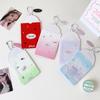 Kpop PVC Photocard Holder with Keychain Pendant Kawaii Card Protector for 54x86mm Idol Photo Fit Students Girls Gift