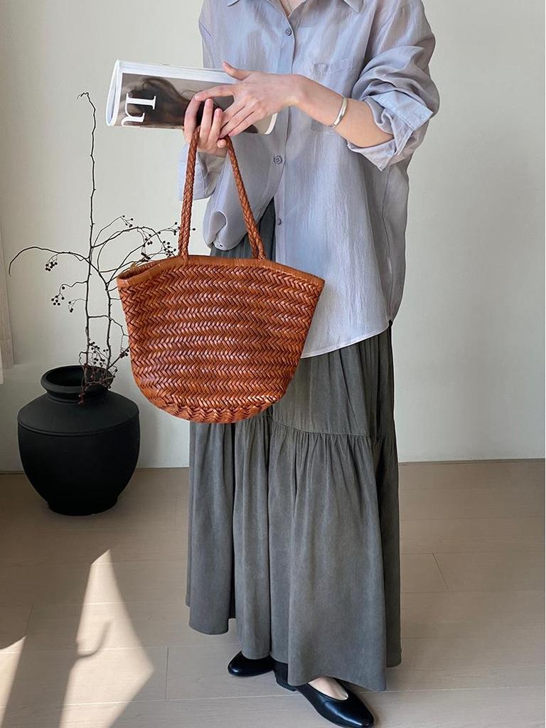 Non-returnable: Korean Style Pleated Long Skirt - Versatile Women's Niche Design
