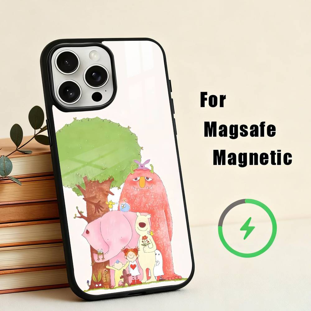 C-COCO-chanS Cute Cartoon Art Phone Case For iPhone17,16,15,14,13,12,11 Plus,Pro Max Magnetic For Magsafe Wireless Charging