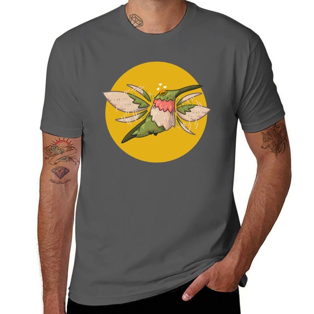 Fluttering Love Hummingbird TShirt Streetwear Print Tee Shirt