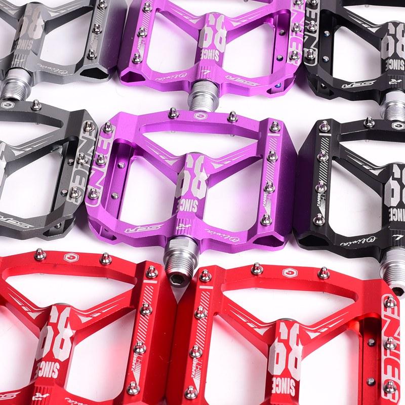 ENLEE KRSEC MTB Pedals, CNC Aluminum, High Strength, Wide Platform, Front Lock, Chromoly Axle Bicycle accessories