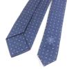Vynikající kravata LOUIS VUITTON Cravat Dots Monogram Běžná kravata Námořnická modrá hedvábí pánská M75979 Použitá