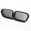 2PCS Front Center Matte Black Wide Kidney Hood Grille Grill For BMW E39 525 528 530 535 M5 1997 1998 1999 2000 2001 2002
