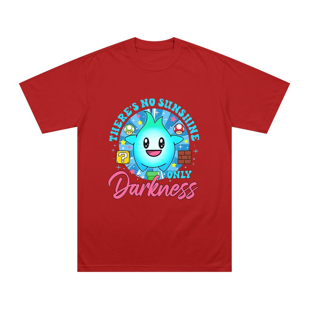 

Theres No Sunshine Only Darkness Cartoon Print T Shirts Lumaleees Harajuku Funny Comfortable Tees Women Unisex Pure Cotton Clothes S