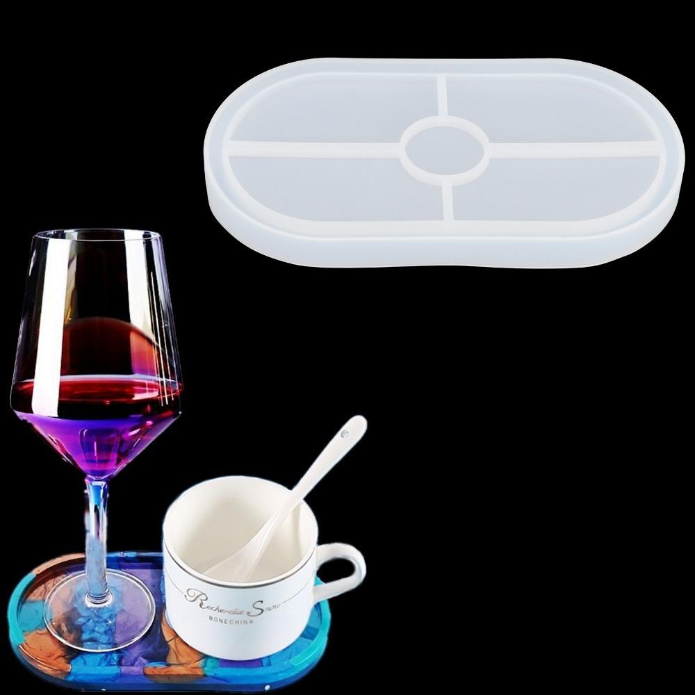 Silicone Silicone Tray Mold Raised Rim Epoxy Resin Mold High Quality Cake Mold  DIY Crafts