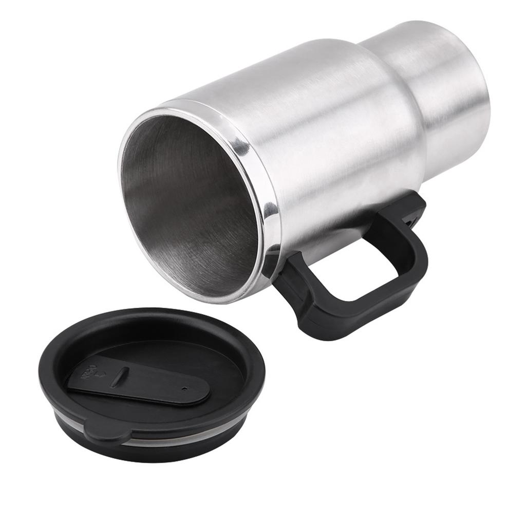 12V 450ml Electric Incar Stainless Steel Travel Heating Cup Coffee Tea Car Cup Mug