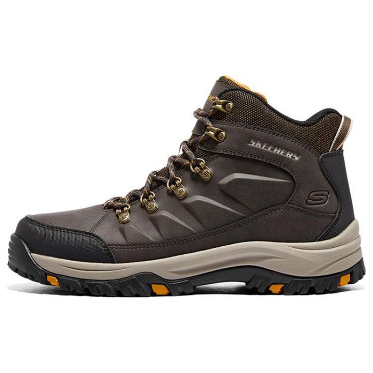 Skechers Relment High-Top Outdoor Functional Shoes Men Shoes Chocolate 204642C-CHOC 44
