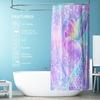Mermaid Shower Curtain, Mermaid Tail Bubbles Shower Curtains Waterproof Showercurtain Set With Hooks Polyester Fabric Machine Wa