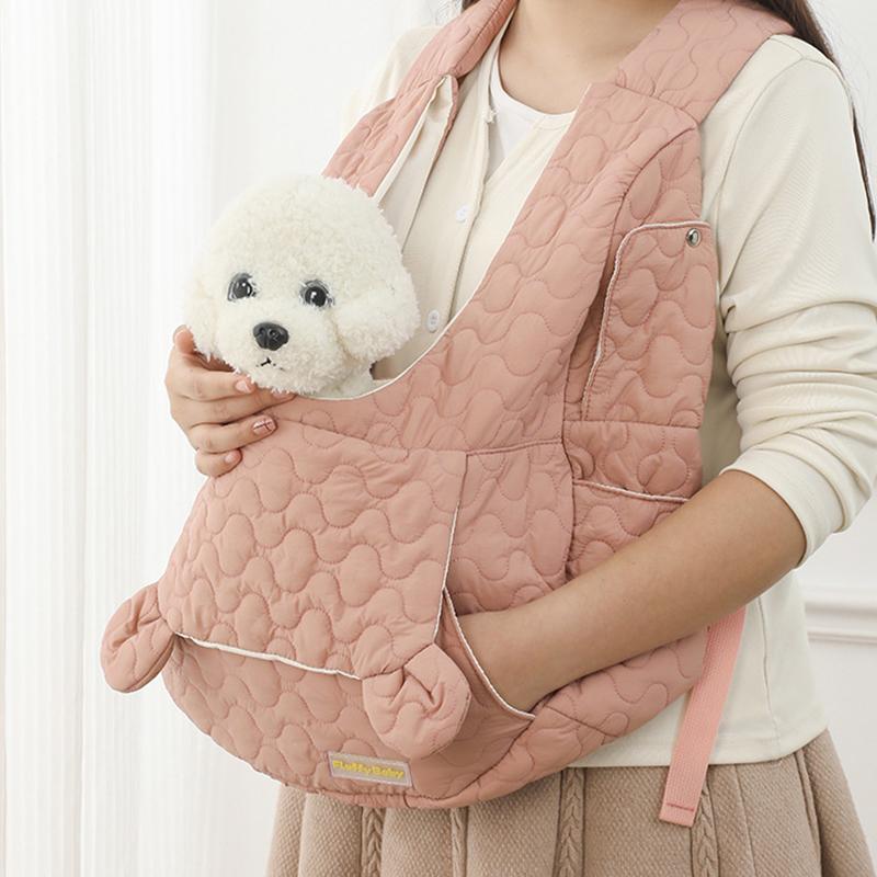 Borsa Pet da Petto Invernale Capacità Extra Larga per Cane e Gatto Impermeabile e Antivento Borsa Portatile per Animali