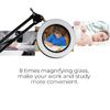 12W USB5X White/Black Folding Magnifier Table Clamp Soldering Third Hand Tool 3 Colors LED Illuminated Lamp Magnifying Glass