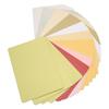 200Pcs Pearlescent Card Stock Assorted Colors Blank Metallic Cardstock Paper with Rounded Corners