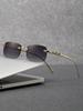 1pc Women'S Sunglasses Men'S Sunglasses Frameless Sunglasses for Men and Women Classic High-grade Fashion Sunglasses for Women.