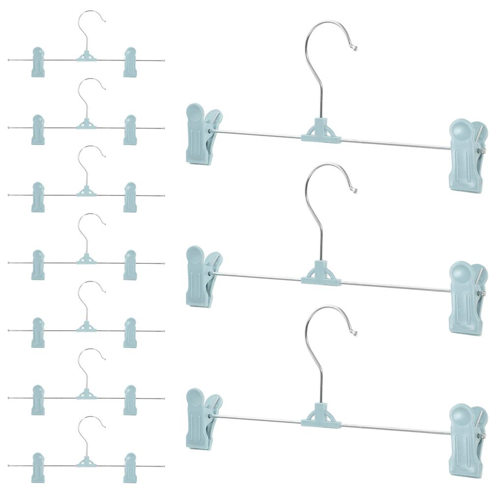 10 Pcs Anti Slip Pants Hanger Skirt Hanger With Clip Clothes Hanger Storage Hangers Closet ganization Jeans Hanger Wardrobe