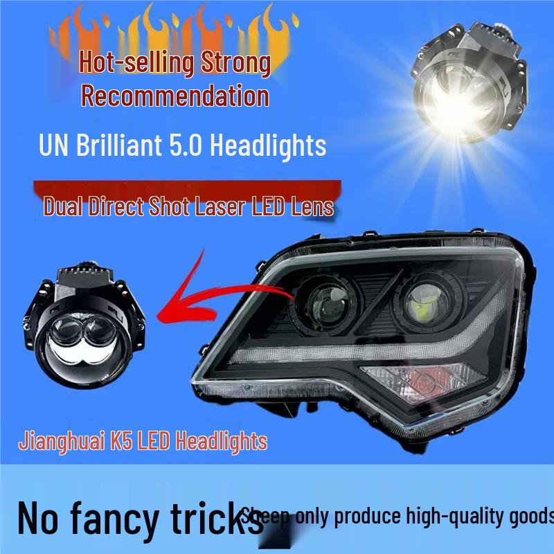 JAC Gallop K5 Headlight Assembly with LED Daytime Running Lights - Original Car Parts Laser Dual Beam Left