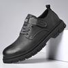 2025 New Luxury Men's Leather Shoes Business Casual Breathable British Style Casual Shoes Soft Bottom Versatile Work Shoes