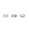 Cool Style Geometric Alloy Ring Set Fashionable and Personalized Adjustable Opening Finger Ring Women'S Jewelry Gift