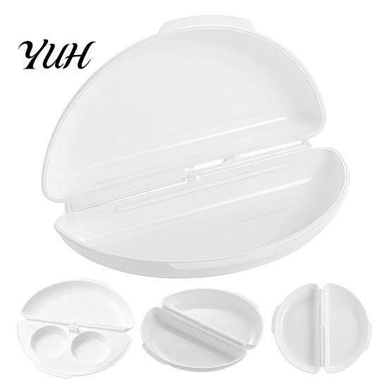 Microwave Egg Poacher with Lid, Nonstick 2-Cavity Cooker Dishwasher Safe Poaching Maker Steamer, Maker, Kitchen Breakfast Gadget Poached