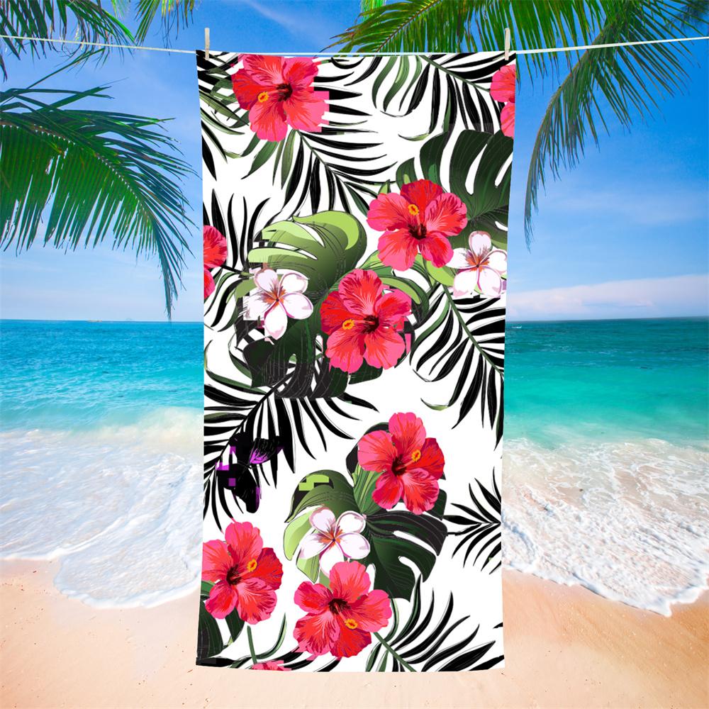 

МОДА 1 шт. пляжное полотенце из микрофибры с фламинго пальмовым листом впитывающее полотенце для плавания легкое полотенце для бассейна и кемпинга идеально подходит для мужчин и женщин 76x152cm