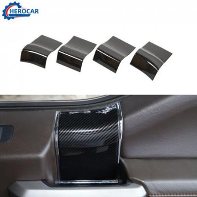 Carbon Fiber Inner Door Handles Covers Trim Panel for Ford F-150 2015- ABS